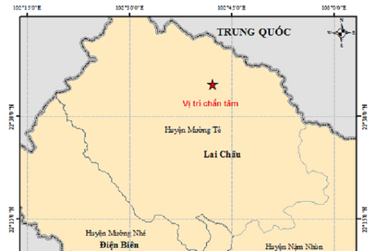 Động đất 3.6 richter tại Lai Châu