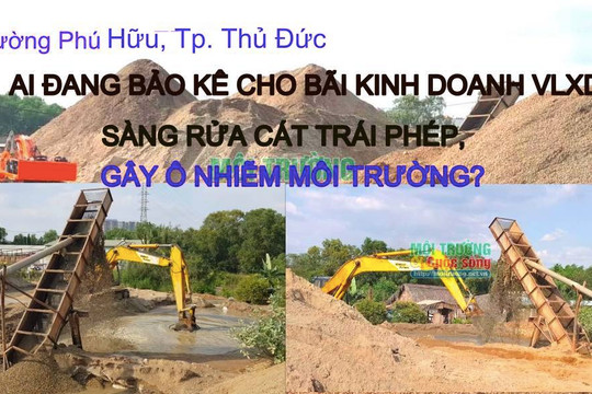 Tp. Hồ Chí Minh: Dân bất an vì bãi tập kết, kinh doanh VLXD, sản xuất gạch hoạt động gây ô nhiễm môi trường