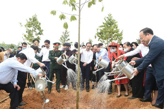 Thủ tướng dự lễ phát động Tết Trồng cây Xuân Tân Sửu 2021 tại Tuyên Quang