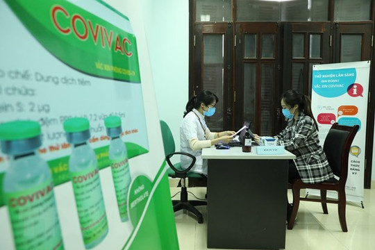 Sáng 15/3: Việt Nam chính thức tiêm thử nghiệm lâm sàng vắc xin COVIVAC phòng COVID-19 thứ 2