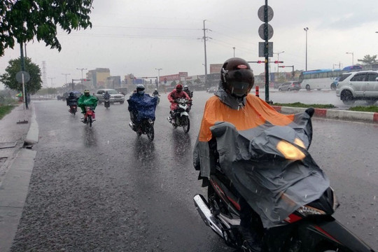 TP. Hồ Chí Minh có mưa to kèm theo dông sét trong ngày