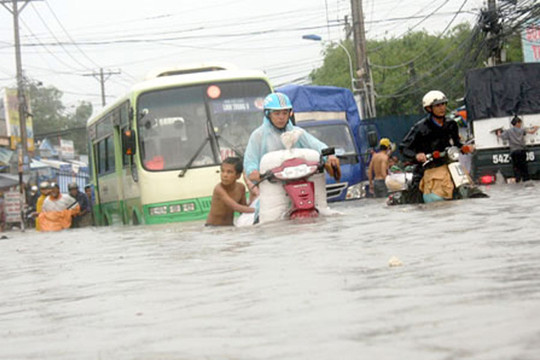 TP.Hồ Chí Minh: Đẩy nhanh tiến độ hoàn thành các công trình chống ngập