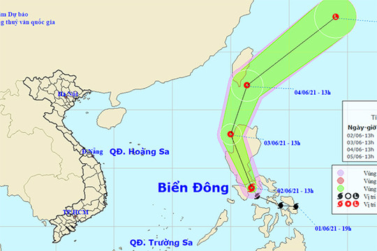 Xuất hiện bão Choi-wan giật cấp 10 gần Biển Đông