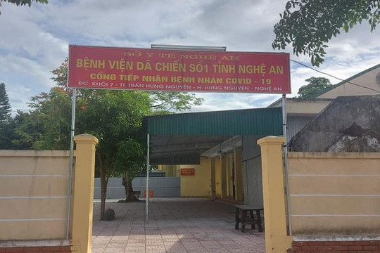 Nghệ An: Bệnh viện dã chiến số 1 chính thức đi vào hoạt động