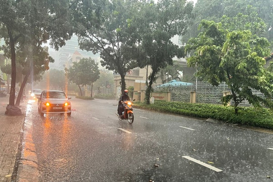 Bắc Bộ, Thanh Hóa và Nghệ An có mưa dông diện rộng vào cuối tuần