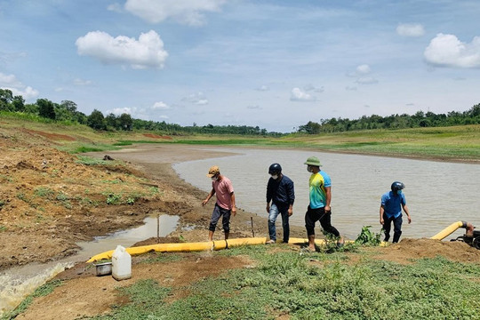 Đắk Lắk: Hàng chục hồ thủy lợi huyện Ea Kar cạn trơ đáy trong mùa mưa