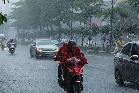 Dự báo thời tiết ngày 24/8: Khu vực Hà Nội có mưa rào và dông rải rác