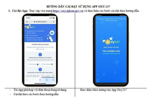 TP Hồ Chí Minh: Ra mắt App Oxy 247 – Ứng dụng hỗ trợ tìm giường Oxy cho bệnh nhân Covid-19