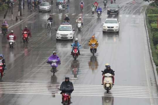 Dự báo thời tiết ngày 3/9: Hà Nội có mưa to và dông