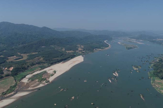 Nước lũ về hạ nguồn sông Mê Kông thấp kỷ lục