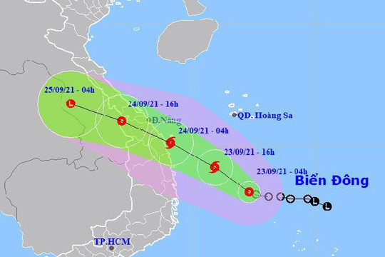 Áp thấp nhiệt đới khả năng mạnh lên thành bão, hướng vào Hà Tĩnh – Bình Định
