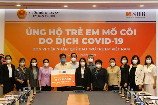 Chia sẻ yêu thương: SHB ủng hộ 1.600 trẻ em mồ côi do đại dịch Covid-19