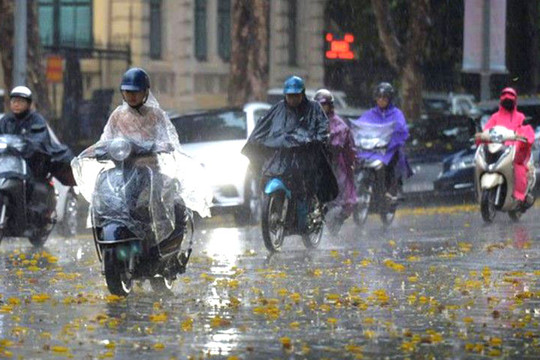 Dự báo thời tiết 14/10: Bắc Bộ và Trung Bộ mưa to đến rất to