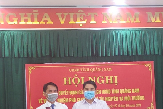 Quảng Nam: Công bố và trao Quyết định bổ nhiệm Phó Giám đốc Sở Tài nguyên và Môi trường