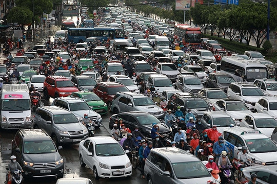 Đề xuất phí ôtô vào trung tâm TP. Hồ Chí Minh cao nhất 70.000 đồng