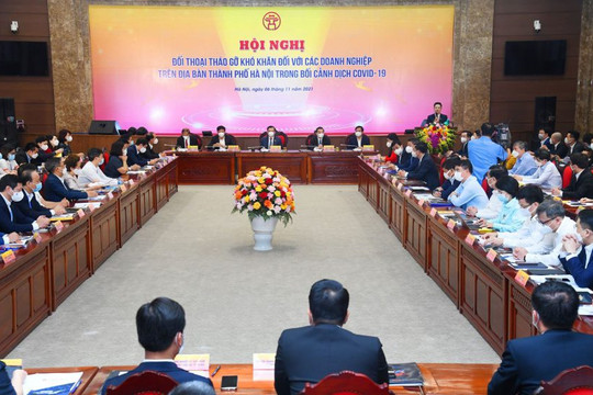 TP. Hà Nội tổ chức đối thoại tháo gỡ khó khăn cho doanh nghiệp
