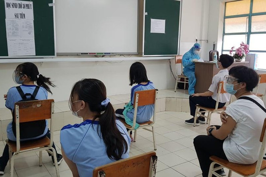 TP. Hồ Chí Minh: Hướng dẫn tổ chức tiêm mũi 2 phòng Covid-19 cho học sinh