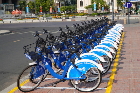 Bàn giao 43 điểm đậu xe đạp công cộng trung tâm TP Hồ Chí Minh