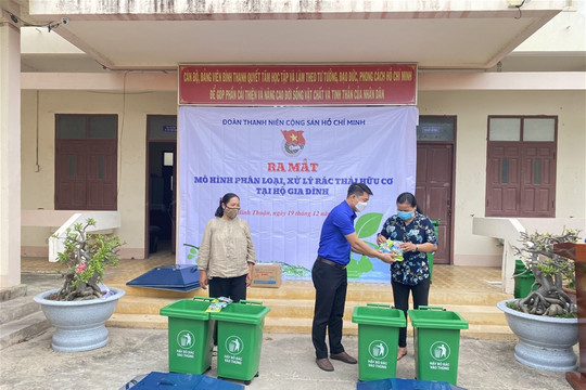 Bình Thuận triển khai mô hình phân loại, xử lý rác thải hữu cơ tại hộ gia đình