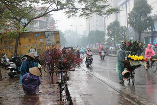Dự báo thời tiết ngày 13/1: Hà Nội mưa nhỏ rải rác, trời rét