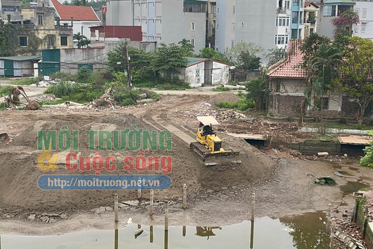 Hà Nội chưa công bố danh mục hồ, ao, đầm, phá không được san lấp, quận Long Biên vẫn đẩy nhanh lấp hồ tự nhiên
