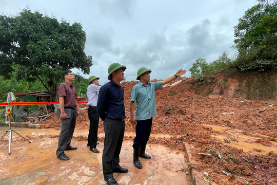 Thái Nguyên: Kiểm tra công tác ứng phó, khắc phục hậu quả sạt lở đất