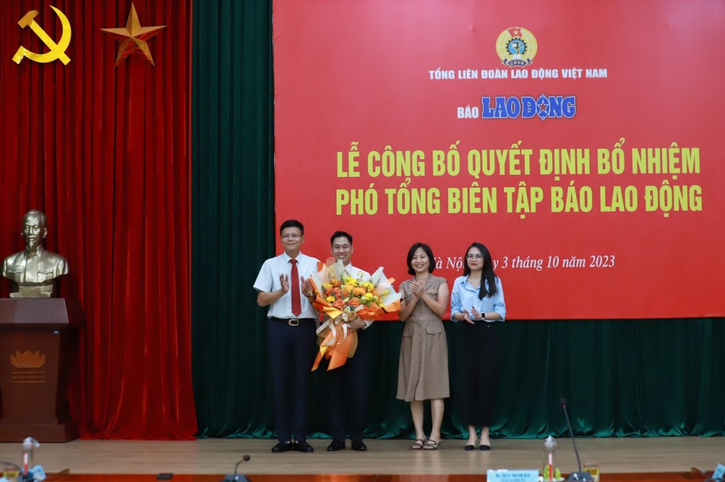 Bổ nhiệm nhà báo Nguyễn Đức Thành giữ chức Phó Tổng Biên tập Báo Lao Động