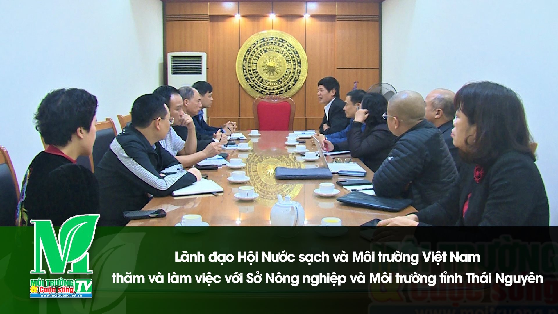 [VIDEO] Lãnh đạo Hội Nước sạch và Môi trường Việt Nam thăm và làm việc với Sở Nông nghiệp và Môi trường tỉnh Thái Nguyên 