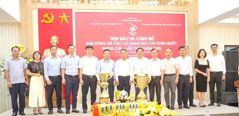 Giải bóng đá các cơ quan báo chí toàn quốc Press Cup lần thứ 9 năm 2025 diễn ra ở Bắc Ninh 