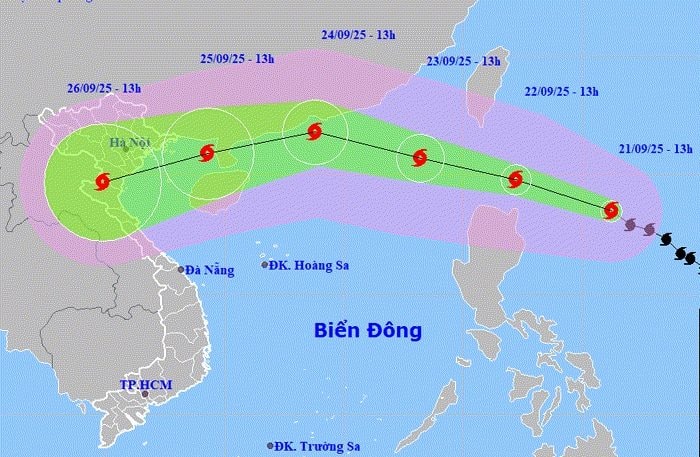 Bão Ragasa mạnh cấp siêu bão, có thể đạt cực đại cấp 17 khi vào Biển Đông 