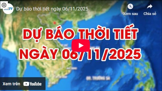 Dự báo thời tiết ngày 6/11/2025: Hà Nội đêm và sáng sớm trời rét