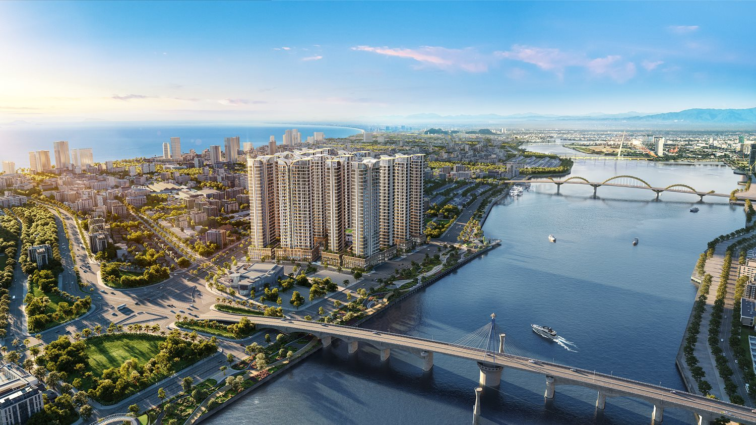 Khu cảnh quan bờ Đông sông Hàn nâng tầm không gian sống tại Capital Square 