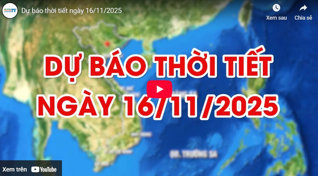 Dự báo thời tiết ngày 16/11/2025: Miền Bắc đêm và sáng sớm trời rét