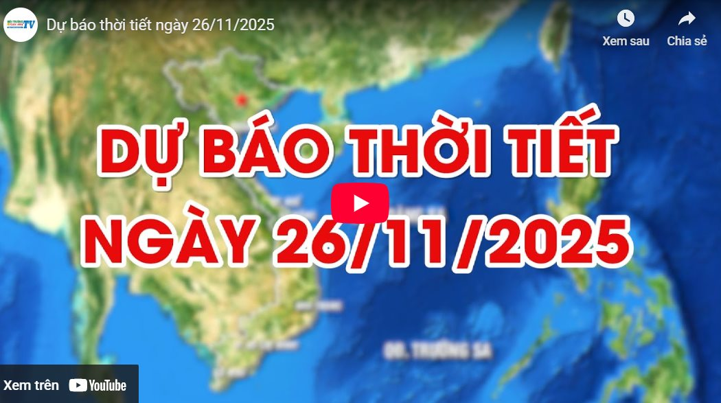 Dự báo thời tiết ngày 26/11/2025: Miền Bắc, Hà Nội trời rét, nhiệt độ giảm mạnh 