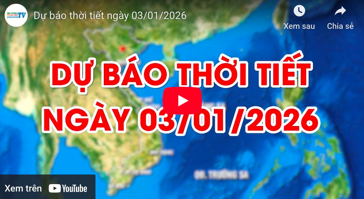 Dự báo thời tiết ngày 03/01/2026: Nhiều mây, có mưa vài nơi, rét đậm 