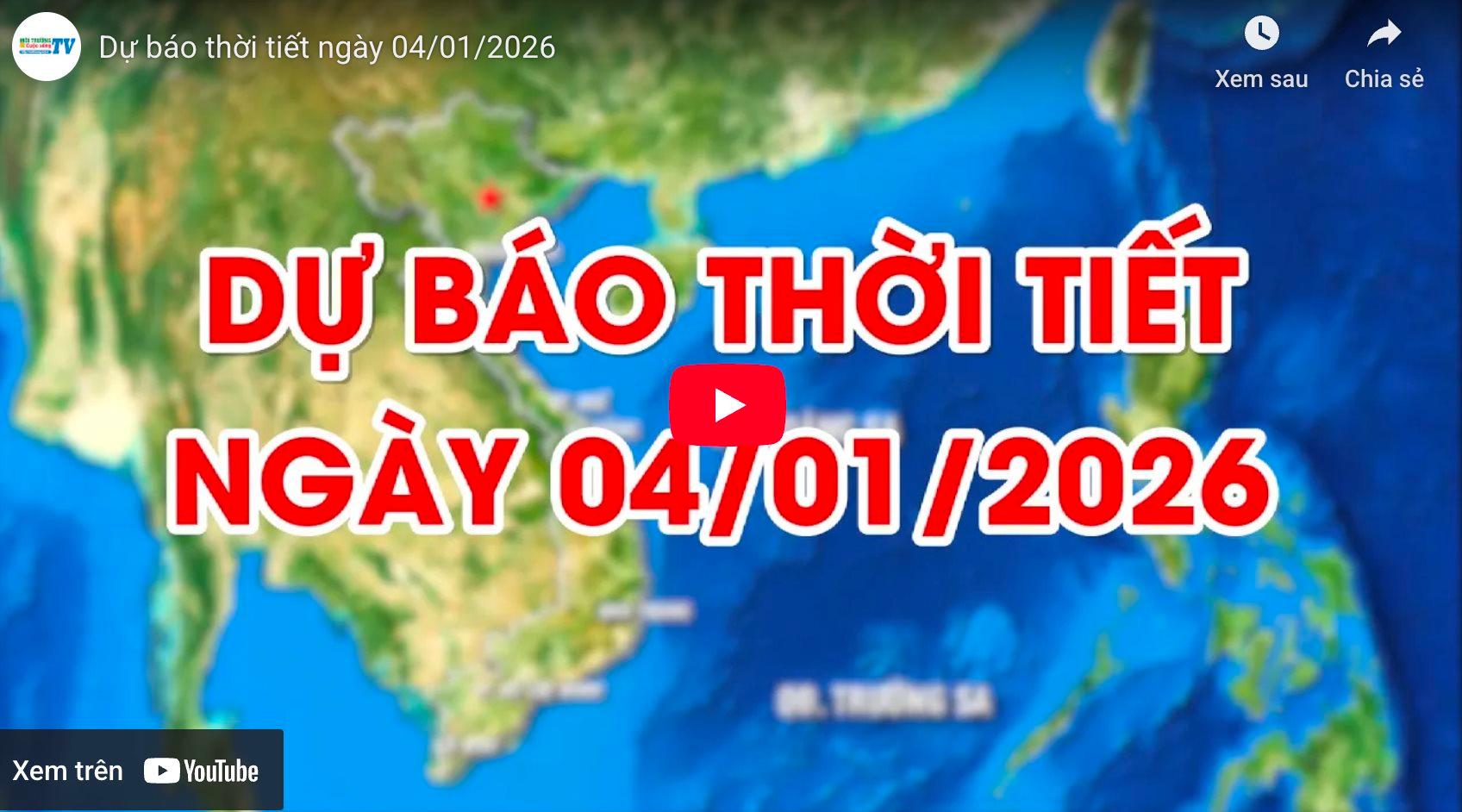 Dự báo thời tiết ngày 04/01/2026: Có mưa vài nơi, trời rét 
