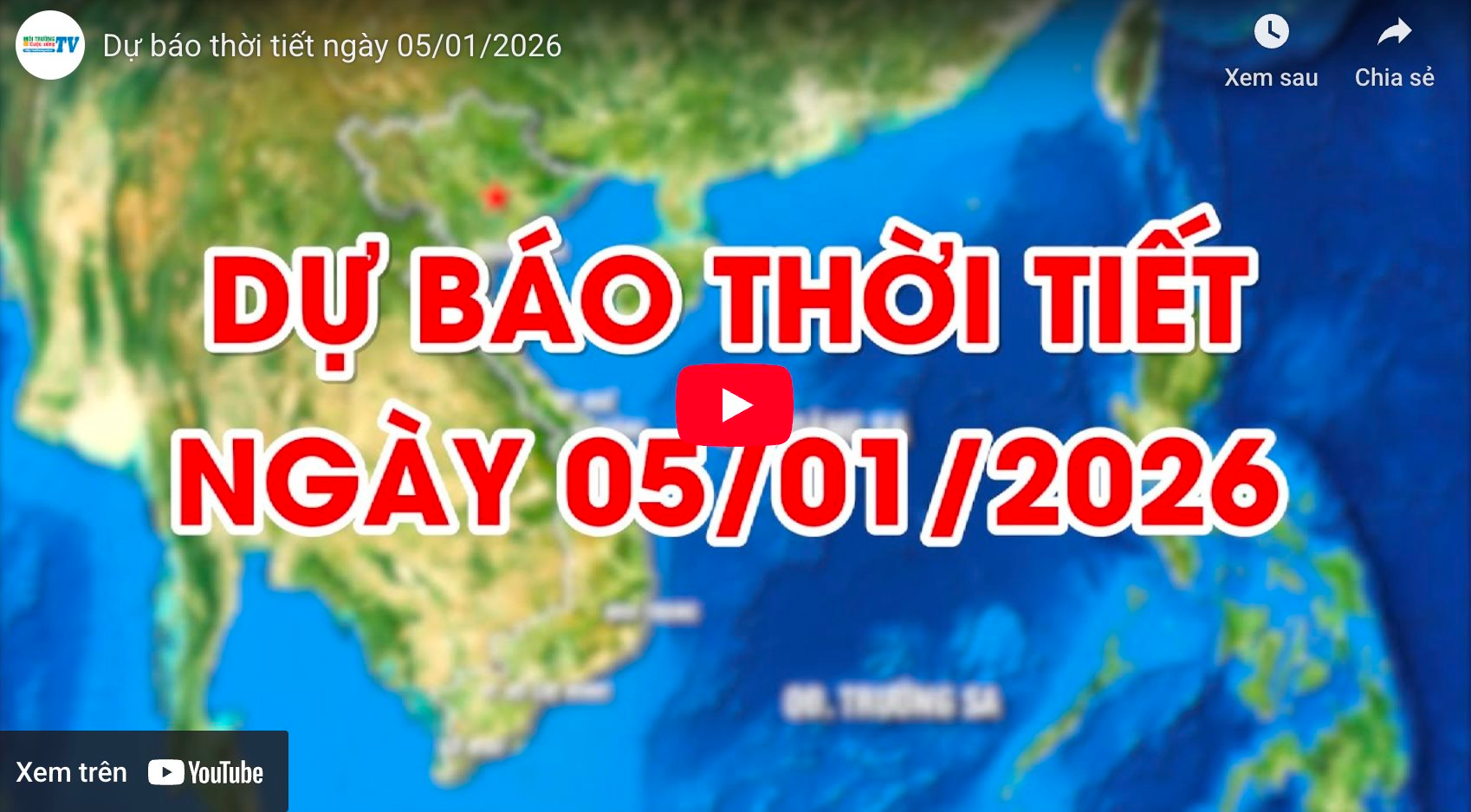 Dự báo thời tiết ngày 05/01/2026: Trời rét, mưa rải rác 