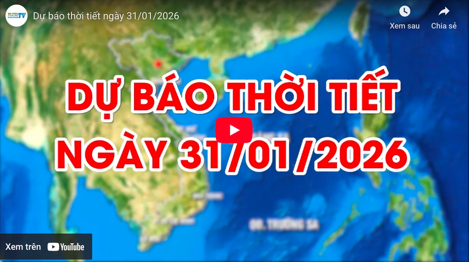 Dự báo thời tiết ngày 31/01/2026: Trời rét, có mưa vài nơi 