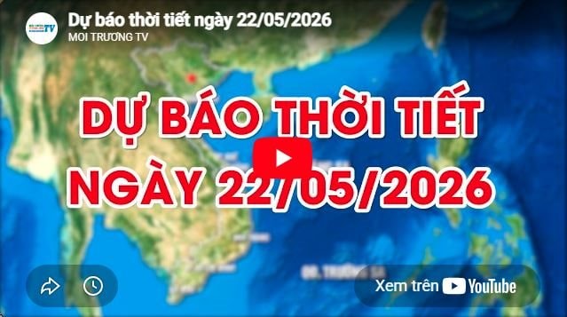 Dự báo thời tiết ngày 22/05/2026: Có mưa rào và dông vài nơi 