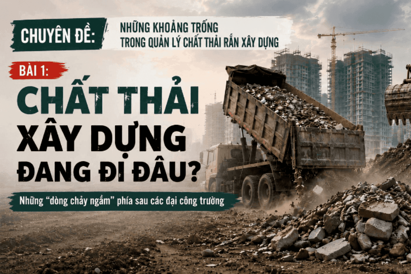Chuyên đề những khoảng trống trong quản lý chất thải xây dựng (Bài 1): Những 