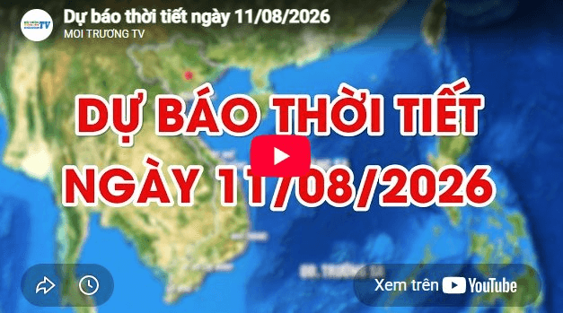 Dự báo thời tiết ngày 11/8/2026: Ngày nắng nóng gay gắt 