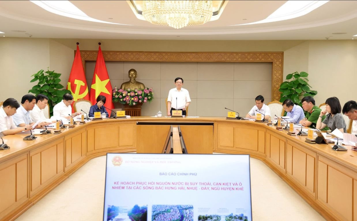 Yêu cầu hoàn thiện dự án phục hồi các sông Bắc Hưng Hải, Nhuệ - Đáy, Ngũ Huyện Khê 