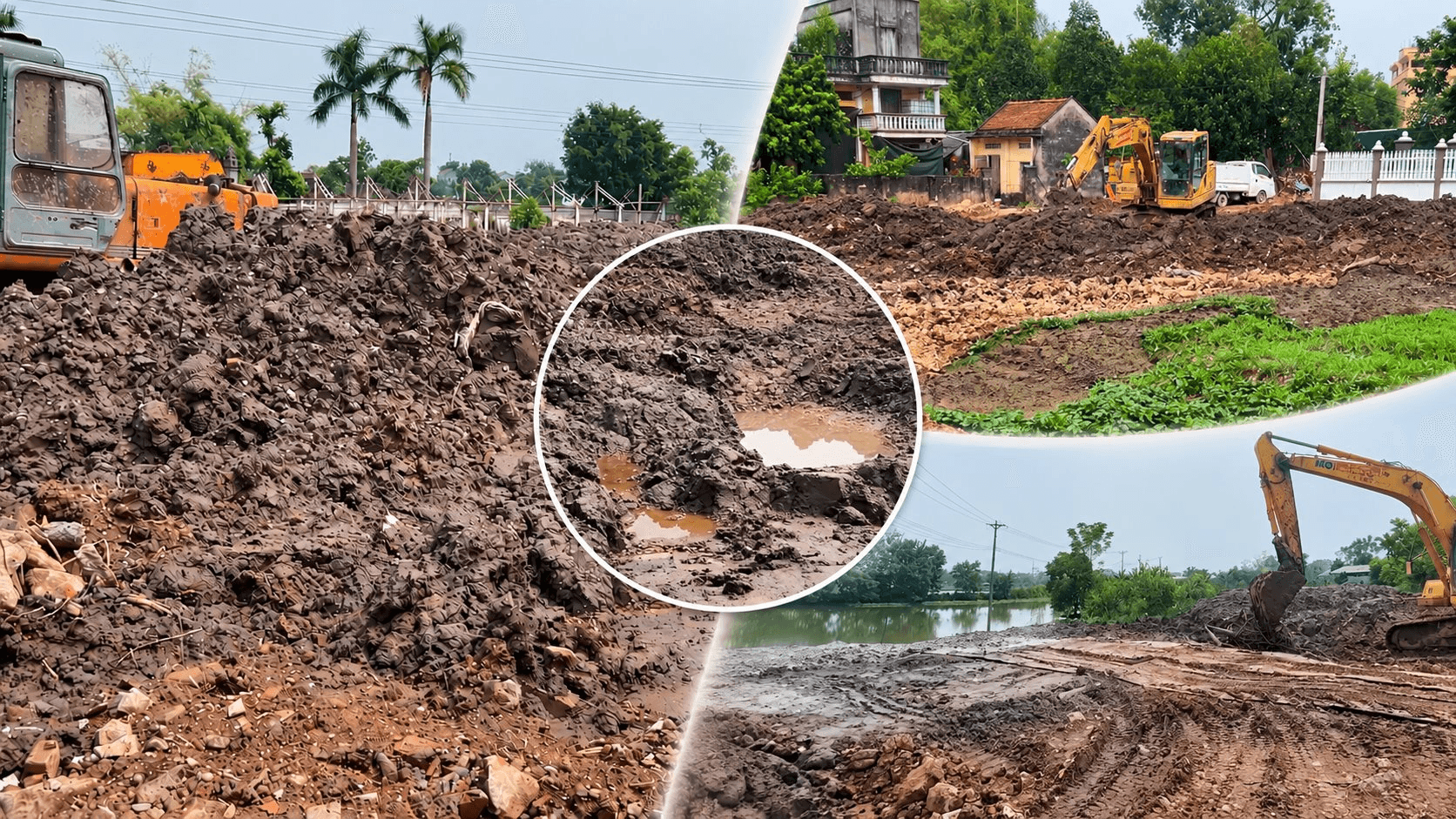 Hà Nội: Cần làm rõ việc dùng khối lượng lớn đất, bùn và phế thải xây dựng để san lấp ao tại xã Phú Nghĩa