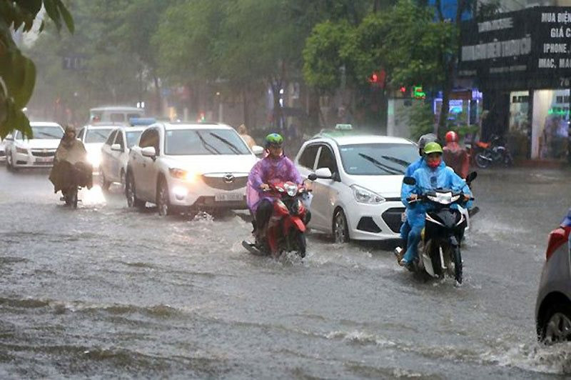 Bắc Bộ và Bắc Trung Bộ mưa lớn, có nơi trên 200mm