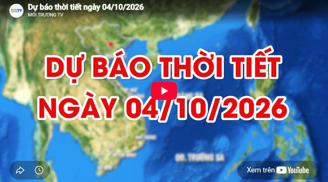 Dự báo thời tiết Hà Nội ngày 04/10/2026: Có mây, có mưa rào và dông rải rác