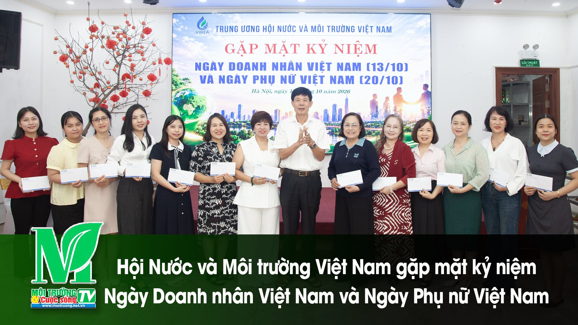 [VIDEO] Hội Nước và Môi trường Việt Nam gặp mặt kỷ niệm Ngày Doanh nhân Việt Nam và Ngày Phụ nữ Việt Nam 