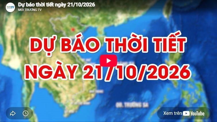 Dự báo thời tiết ngày 21/10/2026: Có mây, có mưa vài nơi 