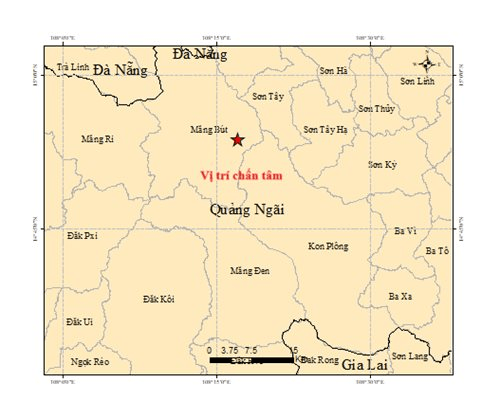 Sơn La, Quảng Ngãi: Hai ngày xảy ra 5 trận động đất 