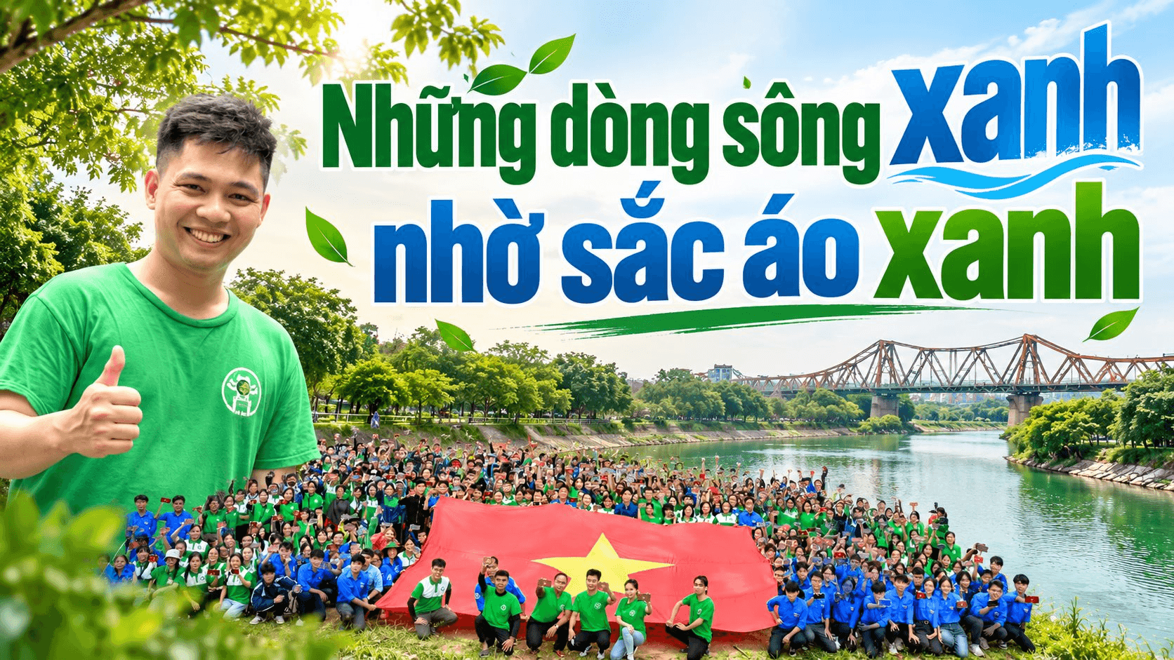 Những dòng sông xanh nhờ sắc áo xanh 