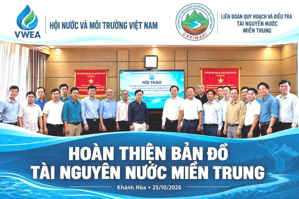 Hoàn thiện bản đồ tài nguyên nước vùng kinh tế trọng điểm miền Trung